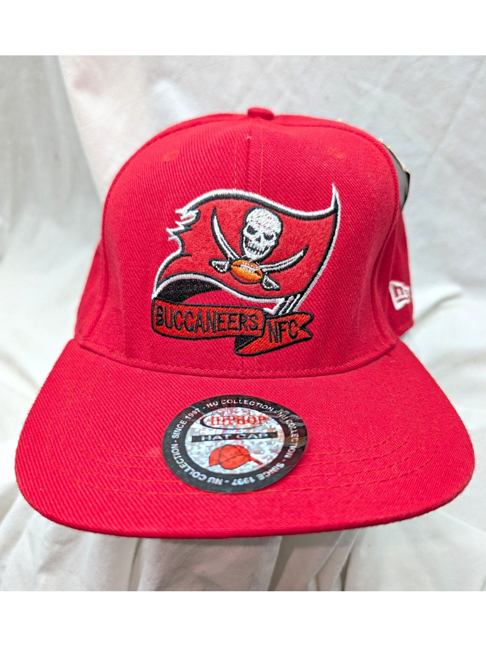 Hip Hop Tampa Bay Buccaneers NFL Football NFC Red stretch Hat Cap